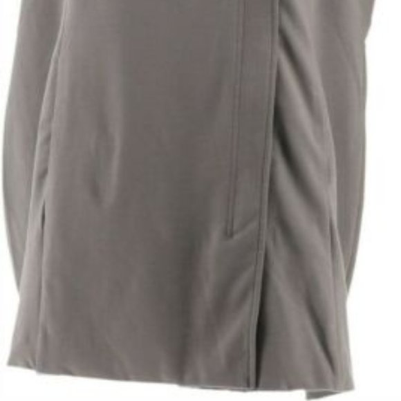 NWT LISA RINNA CHIC ASYMMETRIC CHARCOAL ZIP VEST LARGE - Picture 4 of 11